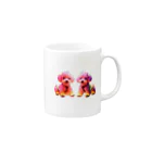 MaKenEekaRaのネオントイプードル Mug :right side of the handle