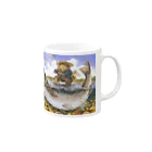 心の森ミュージアム　遊童館のおおいわな Mug :right side of the handle