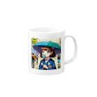 Lupinusの可愛い少女 Mug :right side of the handle