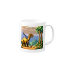 オカメインコのタロのドット絵マイアサウラ Mug :right side of the handle