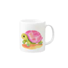 udのかわいいカメのイラストグッズ Mug :right side of the handle