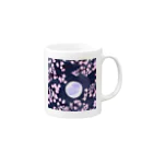 raran06の夜桜 Mug :right side of the handle