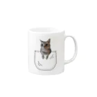 inletのサンプル＝あなたのペットちゃんin ポケット Mug :right side of the handle