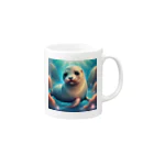 @🐶ポチのあざらし Mug :right side of the handle