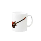 nikukaiのレッド Mug :right side of the handle