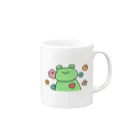 笑顔と笑顔の架け橋🌈の愛と癒しのかえるくん Mug :right side of the handle