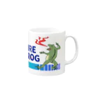 ハナミヅク商店のFIRE FROG Mug :right side of the handle