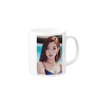 bitpiyoの綺麗なお姉さん Mug :right side of the handle