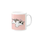 猫の休憩所withこにゃくとのムース君応援グッズ Mug :right side of the handle