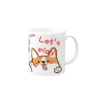 Xmasaの🐾 ふわふわワンダーランド：ゆるかわ犬グッズショップ 🐾  🌟 商品概要 🌟 Mug :right side of the handle