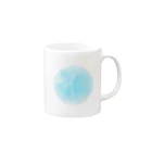 Earth’s Navel Ley LineのEarth's Navel Ley Line（Light blue） Mug :right side of the handle