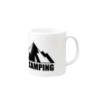 id-linkのアウトドア、登りたくなる山 Mug :right side of the handle