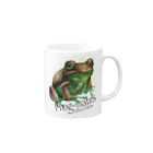 引田玲雄 / Reo Hikitaのカエルメイト(Frog-mates)より「キウイガエル」 Mug :right side of the handle