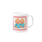 ラクダの店の双子ちゃん Mug :right side of the handle