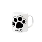WebArtsのオリジナルブランド「nikuQ」の猫タイプです Mug :right side of the handle