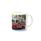 ビッグスマイルライフのかっこいいはしご車 Mug :right side of the handle