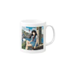 the blue seasonの松井 美穂（まつい みほ） Mug :right side of the handle