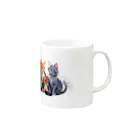 Mysterious animal shopのカップル猫 Mug :right side of the handle