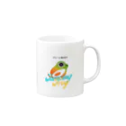 hirokiaaaaaのピョーンと飛ぶカエル Mug :right side of the handle