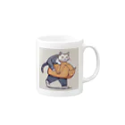 aoking_の不思議猫 Mug :right side of the handle