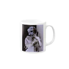 PALA's SHOP　cool、シュール、古風、和風、のMarilynMonroe　&　CAT Mug :right side of the handle