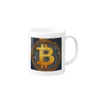 ビットのビットコインアート Mug :right side of the handle