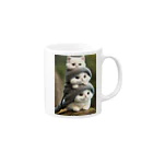 antianliang77の猫ちゃん三つ子 Mug :right side of the handle