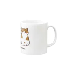 ふわにゃんshopのねこの一日 Mug :right side of the handle