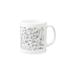 ニンジャスレイヤー公式/ダイハードテイルズの360度ケモチャンだらけグラス Mug :right side of the handle