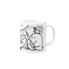 yakumo_penguinのなかまたち Mug :right side of the handle