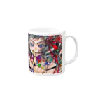 デジタルアートセンター神戸三宮の『カラフル原宿』 by 子濱直本 Mug :right side of the handle