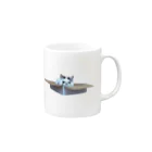 コジローグッズの箱に入る猫 Mug :right side of the handle