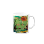 cocoblancoのlife is beautiful♥ Mug :right side of the handle