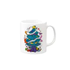 CHEBLOのCALL MOLA 《Christmas tree》 Mug :right side of the handle
