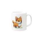 happ shopのドット絵しばちゃん Mug :right side of the handle