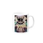 mamichin1122のドラ猫ギャング Mug :right side of the handle