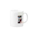 Makoto_Kawano Designのちょっぴりセクシーな女の子 Mug :right side of the handle