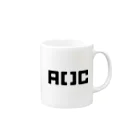 A-kakko-CのA ( ) C Mug :right side of the handle