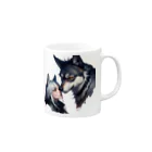 yu_uyふろんてぃあの絆 Mug :right side of the handle