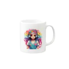 奏桃服店のカラフルメロディ Mug :right side of the handle