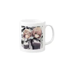 もふもふの美少女の宇宙を探検隊 Mug :right side of the handle