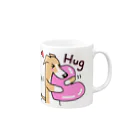 Cute mascot dogsのItalian Greyhound with Heart Mug :right side of the handle