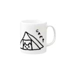 ぴよこねこのぴよこねこ -Camp- Mug :right side of the handle