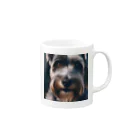 猫と犬どっちも好き！の犬 Mug :right side of the handle