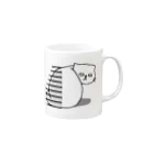 Cute mascot dogsのExotic shorthair looking back Mug :right side of the handle