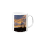 life photo goods shopの夕焼け Mug :right side of the handle