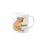 Cute mascot dogsのRelax American Pit Bull Terrier Mug :right side of the handle