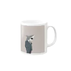 full count  animals design /究極動物工房のトップ営魚マンさめお Mug :right side of the handle