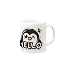 ぷにぷにのゆるゆるペンギン Mug :right side of the handle