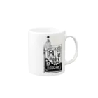 Asako ShibutaniのHappy Halloween grimoire Mug :right side of the handle